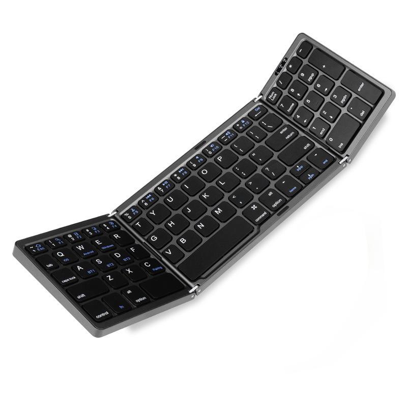 New B089 Portable Folding Wireless Bluetooth Keyboard, Universal Compatibility for Tablets, Phones, and Laptops