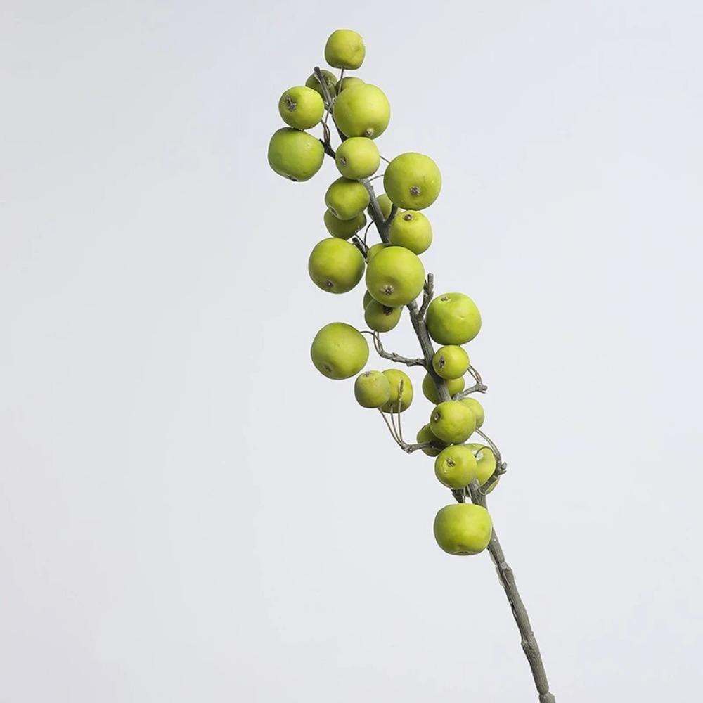 

Small Fruit Foam Fruits Branch 30 Heads Simulation Tree Bouquets Fake Plants Floral Arrangement зелёный