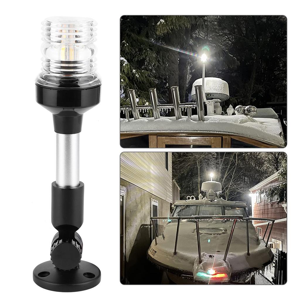 2 Nautical Mile Navigation Anchor Lights All Round 180 Degrees White LED 12 24V