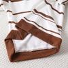 Girls' Outfit Set: Fall/Winter Kids' Casual Striped Long-Sleeve Sweatshirt and Slim-Fit Sweatpants Two-Piece Set