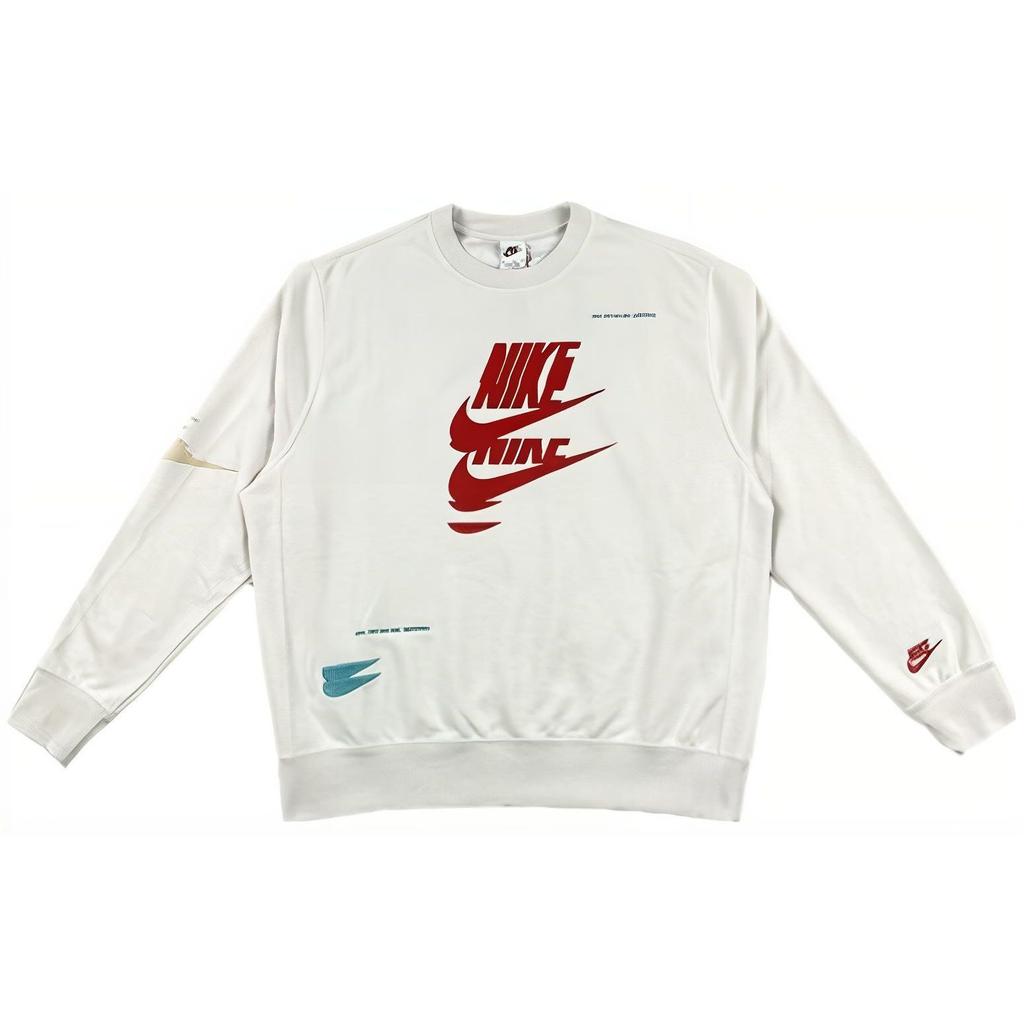 Nike Pánská ležérní mikina s kulatým výstřihem Bílá FD9901-030