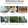 Water Spray Gun High Pressure Metal Water Spray Gun Rust Prevention with Rubber Handle for Car Garden Lawn Wash for Cleaning