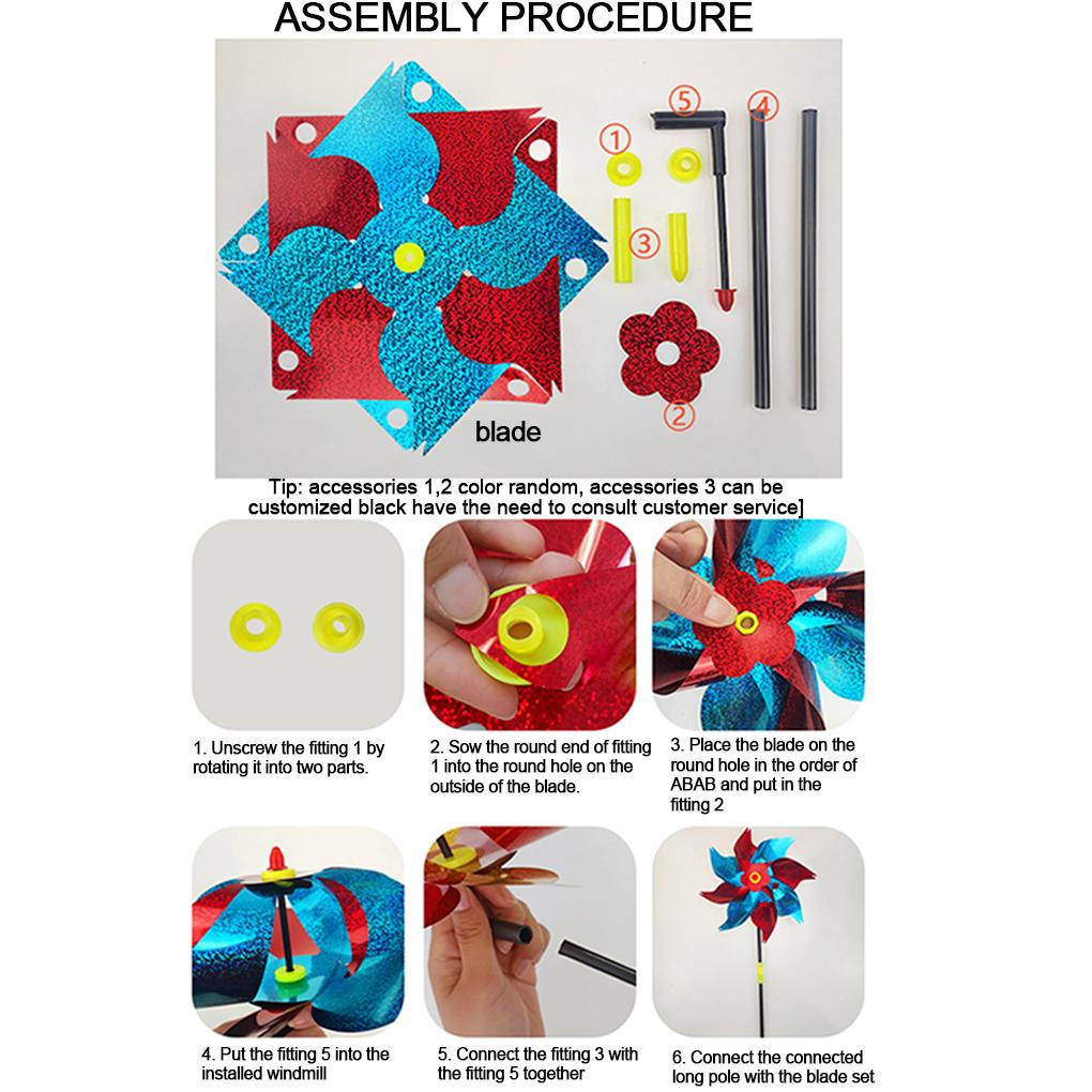 10piece Yard Windmill Bird Repeller Scare Birds Away Effectively Windmill Garden Bird Scare Pinwheel