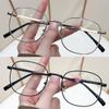 2Pcs New Fashion Vintage Polygon Metal Frame HD Myopia Glasses Men Women Daily Office Simple Style Ultralight Near Sight Eyeglasses