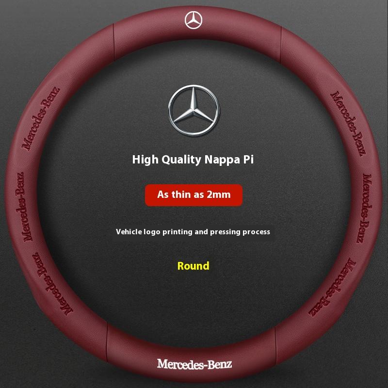 Car Steering Wheel Cover For Mercedes Benz A B C E S Class AMG GLA GLB GLC GLE CLA CLS SLC GLS GLK SLK Vito ML Pilot A45 C43 C63