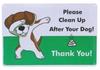 Veuillez Faire Attention À La Plaque Métallique Panneau Pas de Crotte de Chien Panneau Extérieur Veuillez Nettoyer Panneau d'Avertissement Crotte de Chien 8x12 Pouces