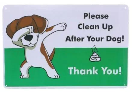 Veuillez Faire Attention À La Plaque Métallique Panneau Pas de Crotte de Chien Panneau Extérieur Veuillez Nettoyer Panneau d'Avertissement Crotte de Chien 8x12 Pouces