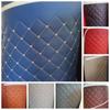 1M Embroidery Faux Leather Fabric Thick Sponge Quilted PVC Leather Fabric For Diy Upholstery Furniture Car Interior Material