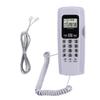 T555 Mini Wall Mounted Phone Caller ID Hotel Home Office Telephone with LCD Display Backlight(White )