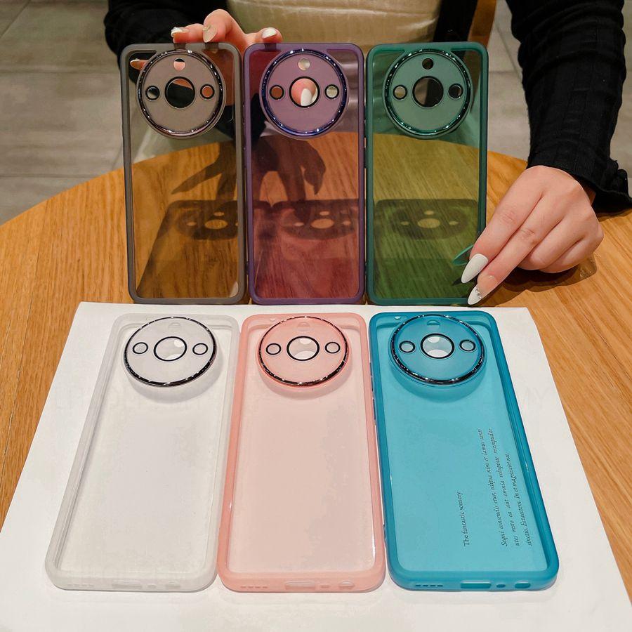 Transparent Phone Soft Case For Vivo Y72 5G Y52 V23 V27 OPPO A98 A79 A57 A77 A78 A96 A54 Realme C30 C31 C33 C35 C67 Camera Lens Protector Film Cover