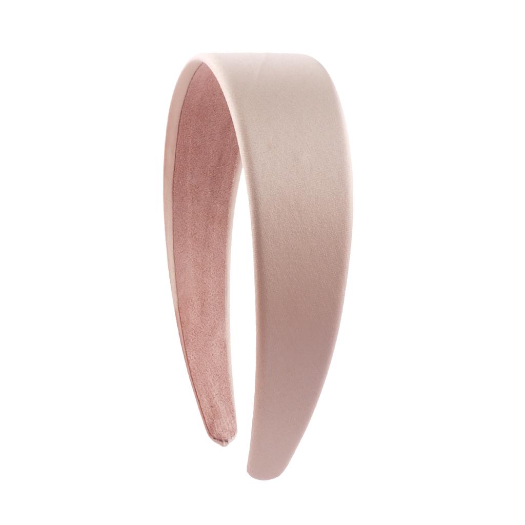 Satin Headbands 1.5in Plain Headband Non-slip Hair Headband Colorful DIY Wide Headbands for Women and Girls Hairbands