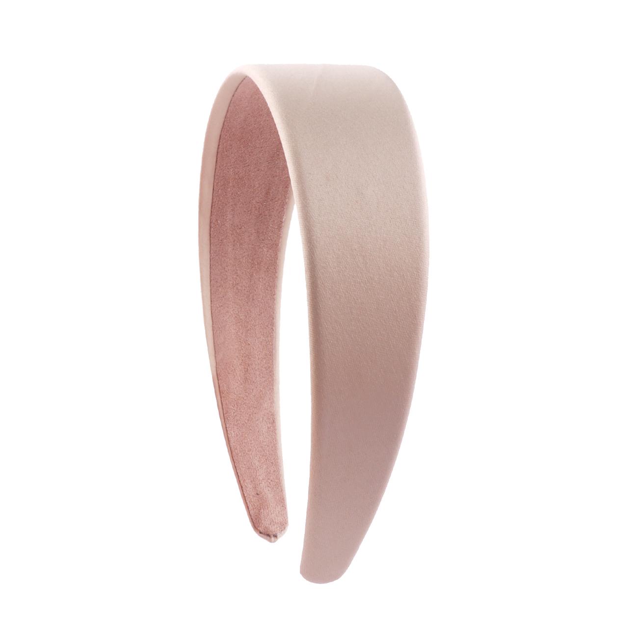 

Атласные повязки на голову 1,5 дюйма Однотонная повязка Нескользящая повязка для волос Красочные широкие повязки для женщин и девушек