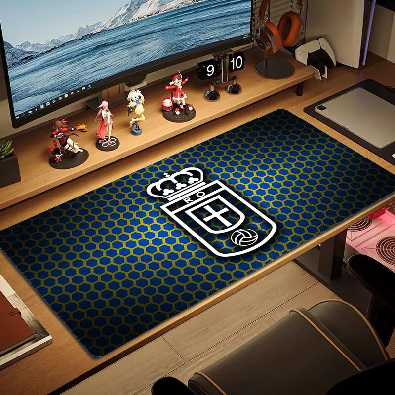 Real Oviedo Color Mouse Pad Large Gaming Table Cushion Non-slip Laptop Tablet Big Mousepad XXL Mat Mini PC Playmat With Lock edge