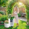2 Pieces Decorative Flower Pot Holders Featuring Flexible Ropes For Perfect Plant Placement In Various Vessels