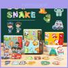 Children Education Christmas Animal Dinosaur Traffic Theme Magnetic Sticker Toy For Kids Learning And Education Toys