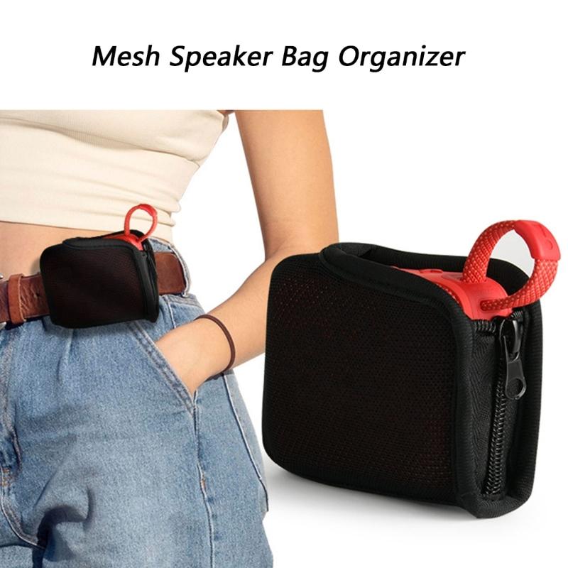 Speaker Waist Carrying Bag Holder Shockproof Neoprene Music Player Storage Pouches For Sound Equipments and Small Items