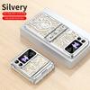 Flip4 Flip3 Foldable Phone Case Mechanical Plating Transparent Hinge Full Body Shockproof Protective Cover
