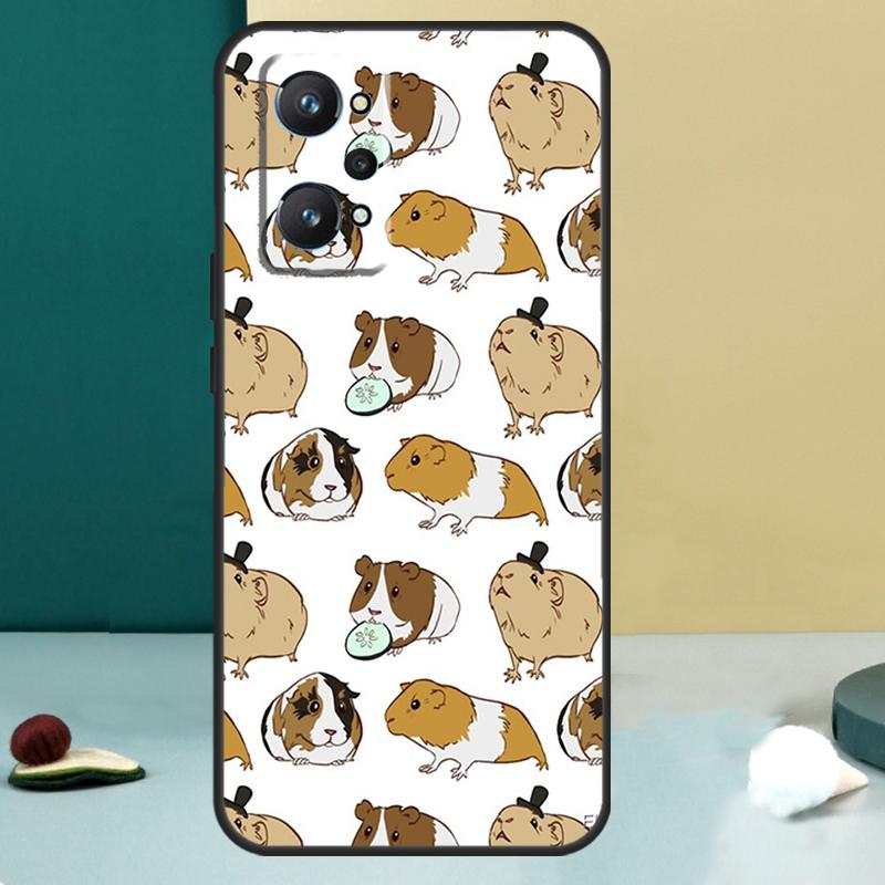 Pattern Guinea Pig Cute For Realme GT 7 Pro GT 5 6 6T C67 C61 C55 C53 C51 C21Y C25S C75 10 11 12 13 14 Pro Plus Case