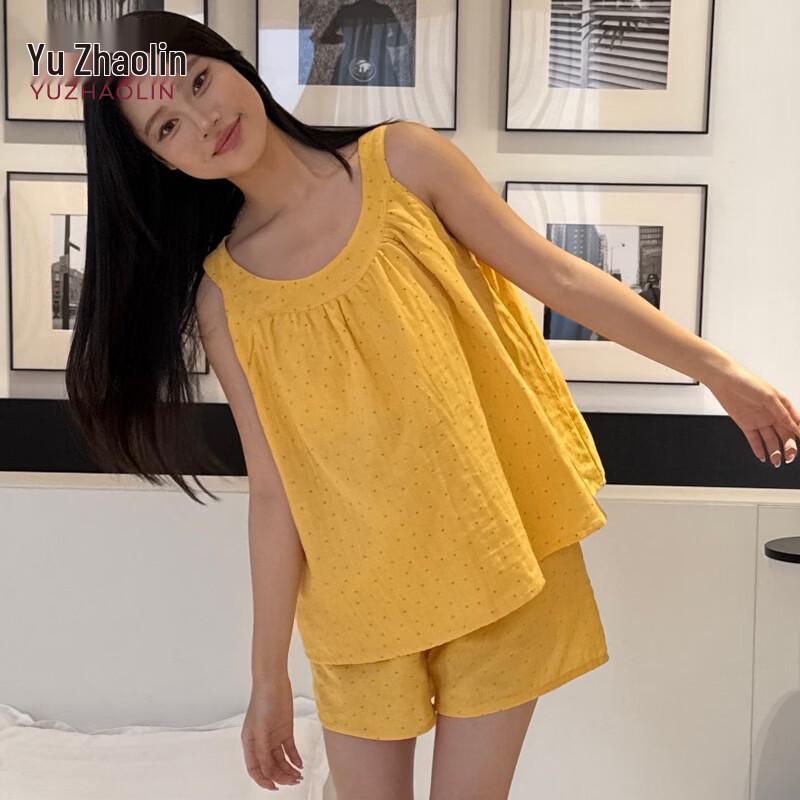 YUZHAOLIN Women s Floral Sleeveless Pajama Set L