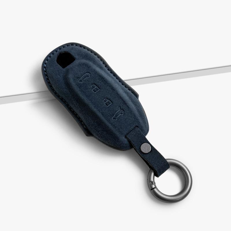 For Porsche Macan EV Key Set Full Pack Fur Car Key Protection Shell Buckle 24-25 Models
