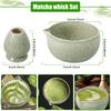 Matcha Bowl and Whisk Holder Set Japanese Matcha Tea Mixing Tool Tea Bowl Whisk Stand for Beverage Shop Cafe Matcha Drink Making
