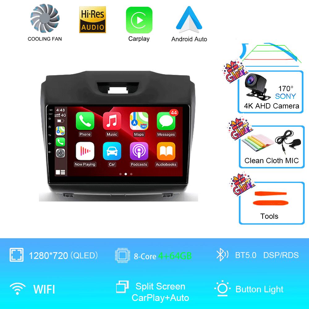 Android14 Video Player Carplay For Chevrolet Holden S10 TRAILBLAZER COLORADO ISUZU DMAX GPS Car Radio Audio Multimedia Stereo