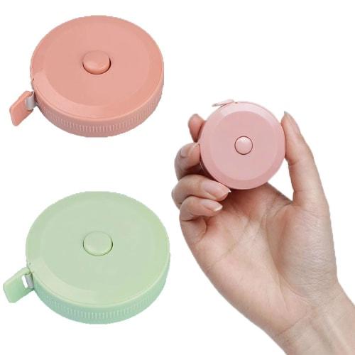 Set of 2 Tape Measures, Metric and Imperial, Double-Sided Scale, Work Tape, Ruler Tape, Mini Tape Measure, 3D Measurement, Crafts Measurement, Height