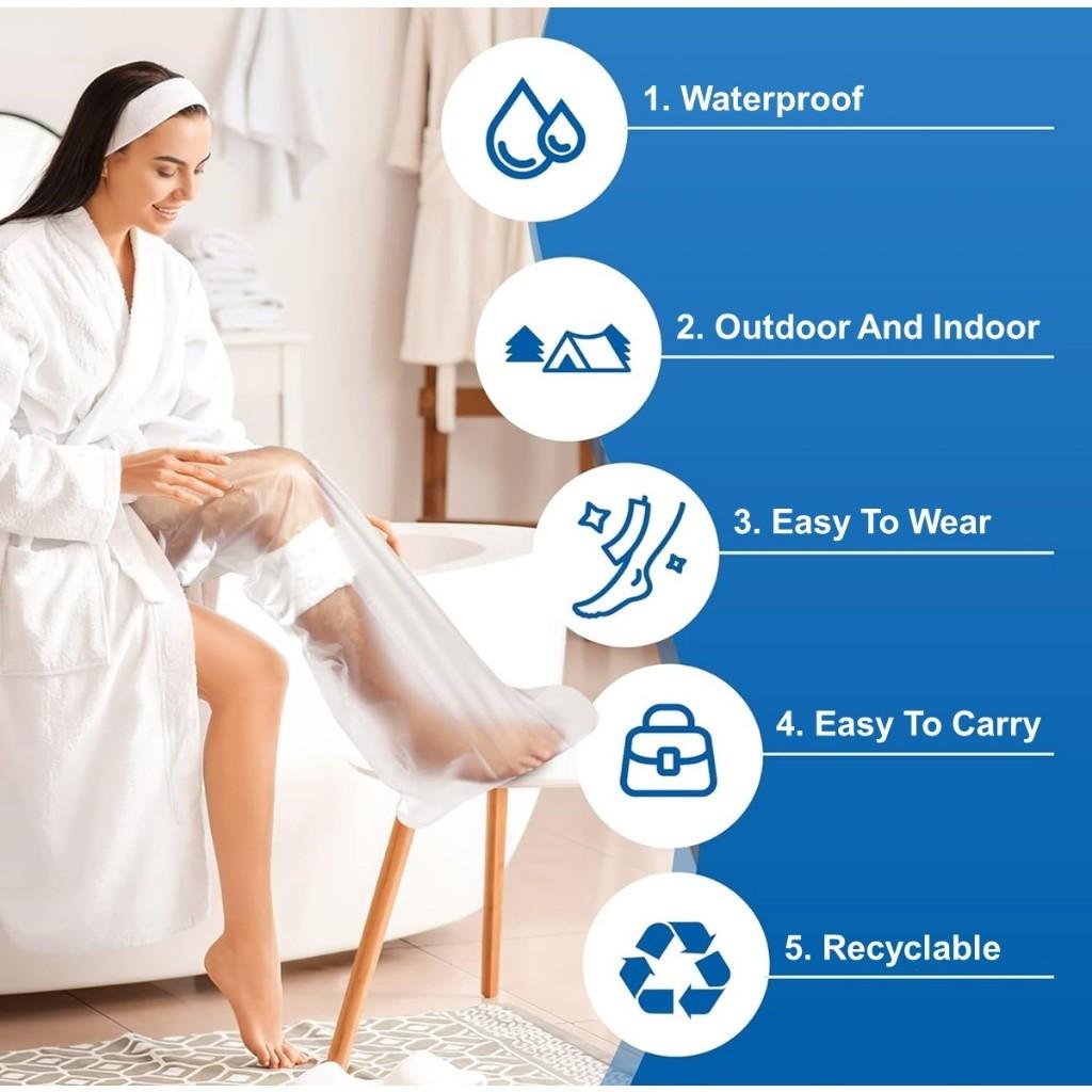 Schutz Duschbar Recycelbar Fuß/Bein/Hand/Arm Gips Duschabdeckung Wasserdicht Duschschutz