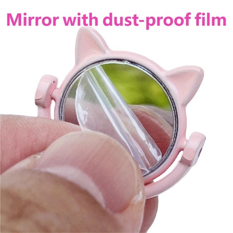 1:12 Scale Doll House Miniature Vanity Mirror With Comb Set For Realistic Scene Setting Decoration Doll Accessories