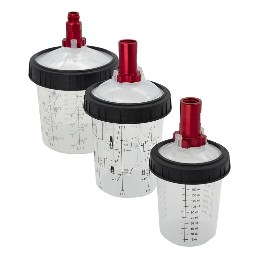Spray Gun Cup Adapter Aluminum Connectors for Paint Cup Conversion Fit with M16x1.5 Thread Durability Leakproof Design