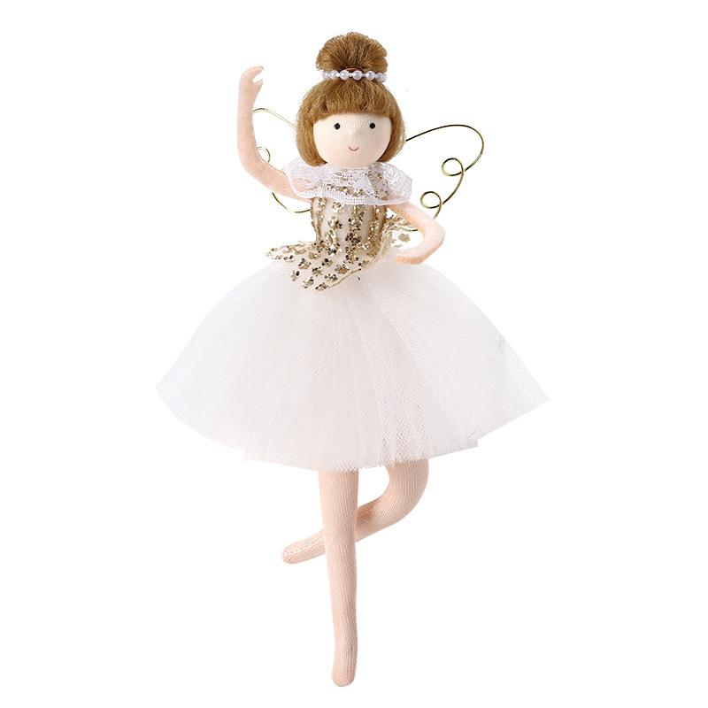 Christmas Decorations, Cute Ballet Girl Figurines, Plush Angel Doll Pendants