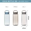 CB Japan EDGE BOTTLE 500ml Water Bottle Tritan BPA-Free Lightweight Dishwasher Safe Memory Half-Turn Easy Open Close Integrated Gasket