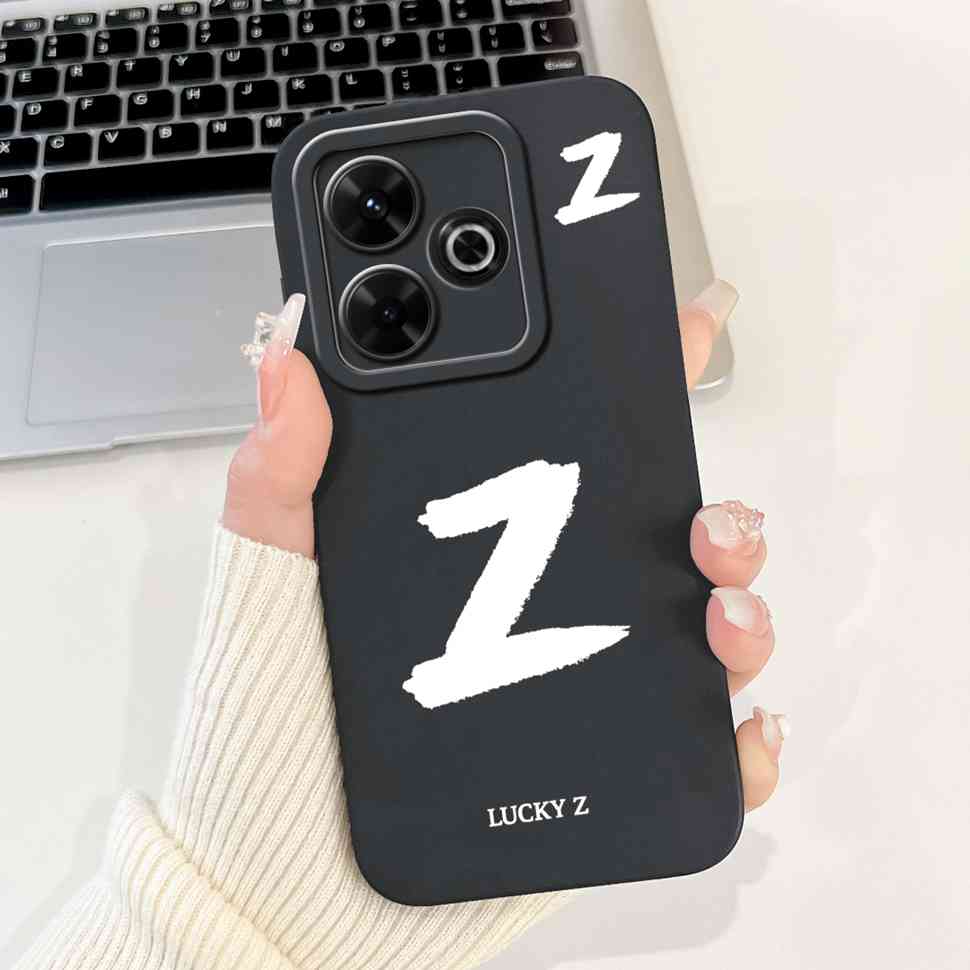 Casing For Xiaomi Redmi 13 Case Luxury Letter Cover For Redmi 12 13 Redmi13 Redmi12 4G Silicone Soft Shockproof Back Cover