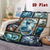 Mythical Serpent Compilation 2D Flat Pattern Flannel Blanket, High Quality All Seasons, Home Decor, Warmth and Comfort, Perfect for Christmas Gifts.