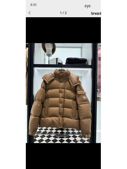 M Family Winter Dried Rose Matte Couple's Thick Hooded Down Jacket