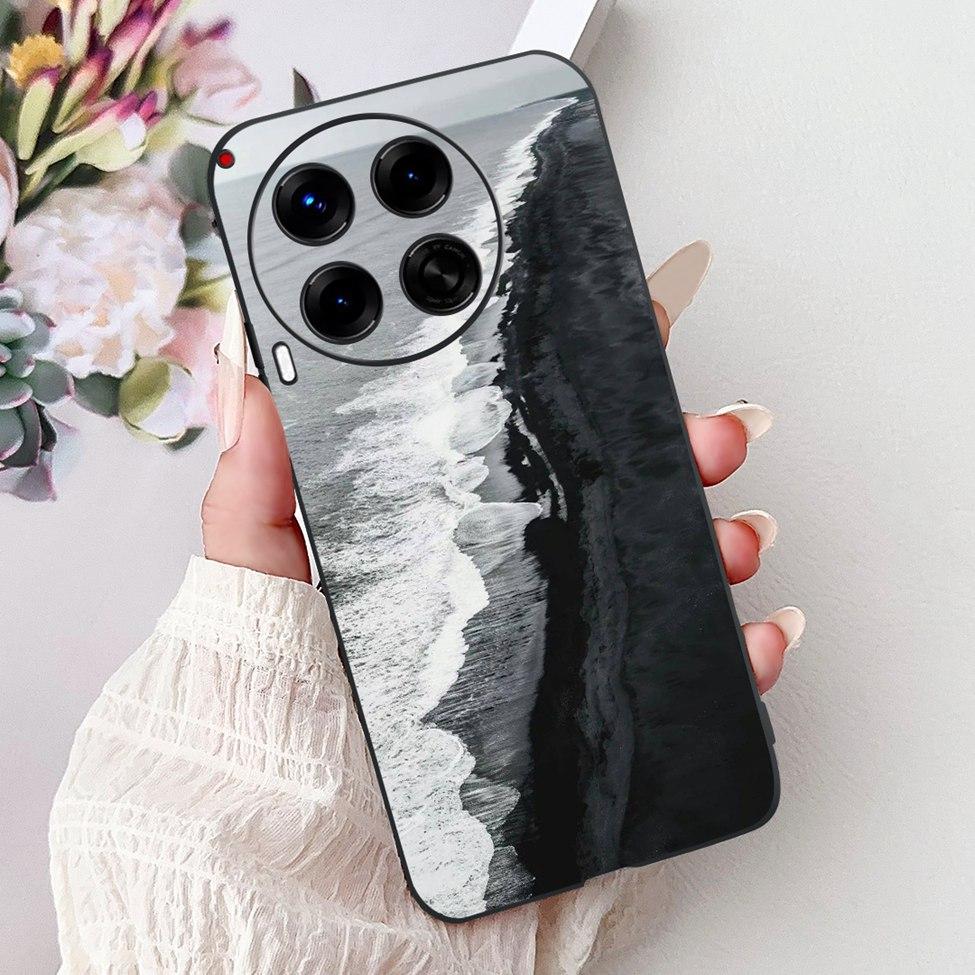 Black For Tecno Camon 30 CL6 CL6k Phone Case For Techno Camon 30 5G CL7 Cover Luxury Fashion Funny Cute Funny Painted Soft TPU