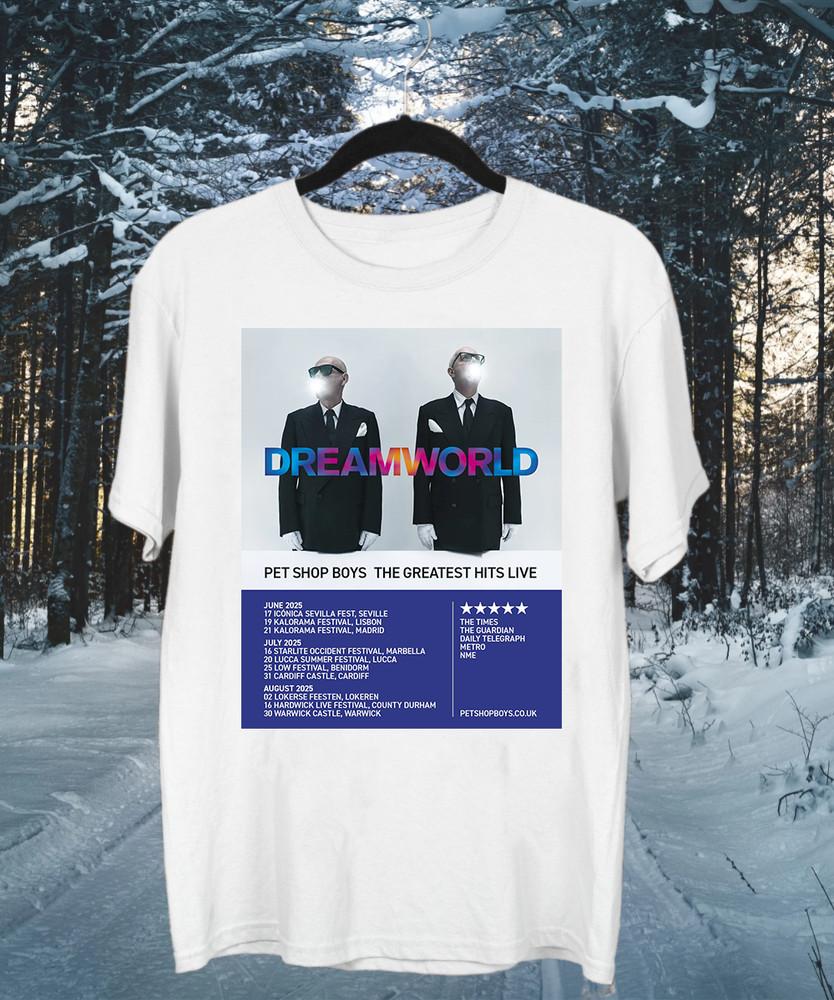 

Pet Shop Boys The Greatest Hits Live Dreamworld T Shirt Full Size S-5XL Unisex T-Shirt XXL
