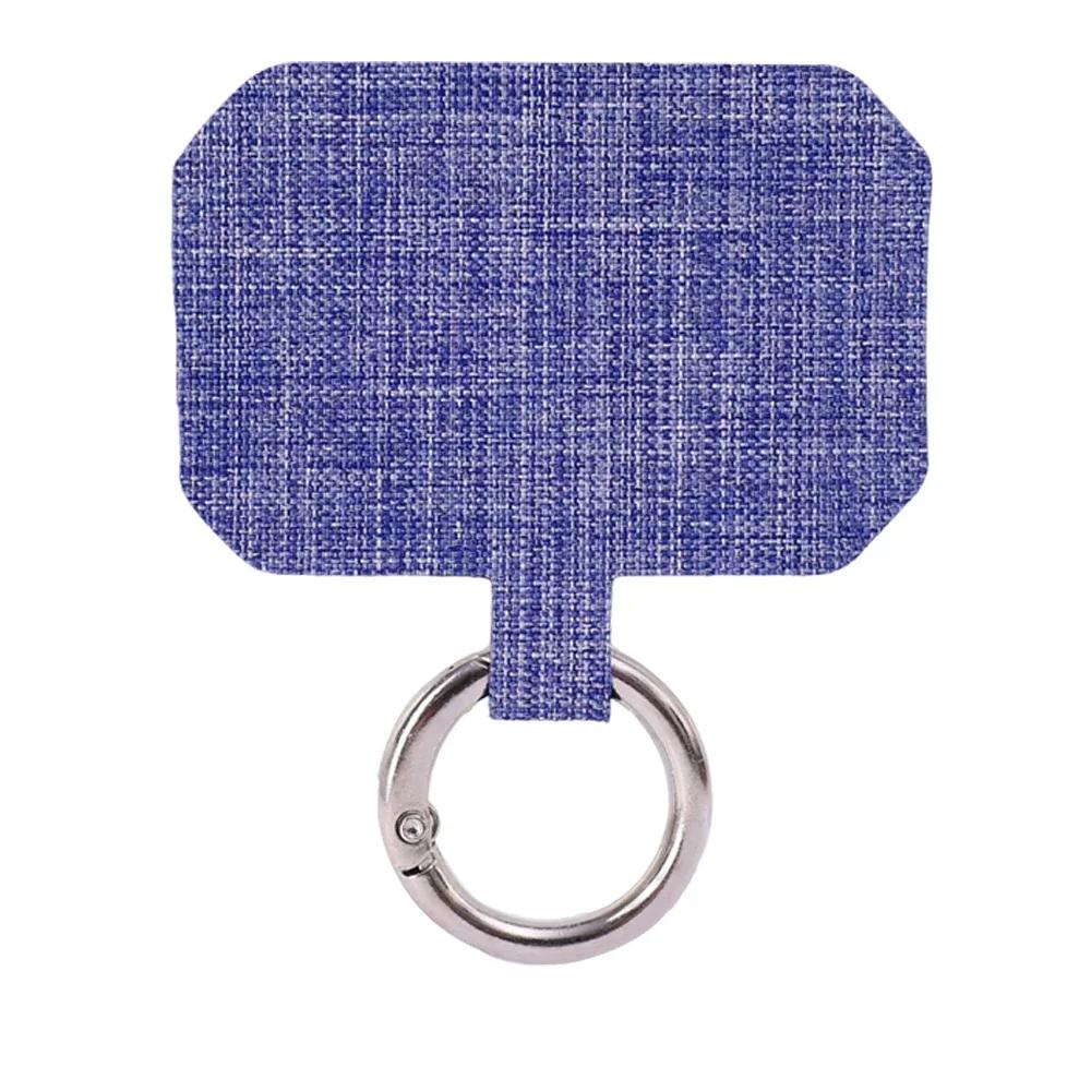 Sturdy Cloth Mobile Phone Lanyard Straps Tether Tabs Gasket Anti-lost Safety Lanyard Cards with Metal Ring for IPhone Samsung