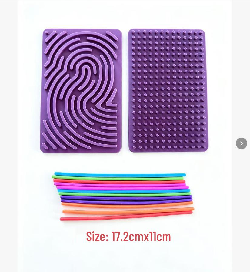 Silicone Sensory Activity Board: ADHD Educational Puzzle Toy