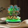St. Sint Patrick's Dag Acryl Tafelbord 2D Ierse Klavertje Vier Kabouter Tafelblad Ornament voor Binnen Huis Bureau Plank Decoratie