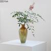 Gradient Colored Glass Vase Hydroponics Plant Pots Table Decoration Flowers Arrangement Floral Vases Room Aesthetic Decor
