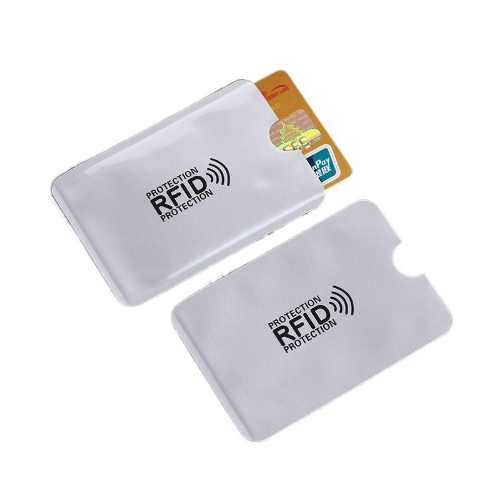 10pcs Aluminium Foil NFC Blocking Case Reader Lock ID Card Box Anti RFID Card Holder Outdoor