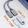 USB C OTG Cable Phone Adapter 2 In 1 Type C Male To USB C Female Charging Port With USB Female Splitter Adapter