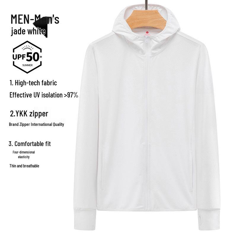 Erkek ve Kadın UPF 50+ Buz İpeği Uzun Kollu Güneş Koruyucu Ceket