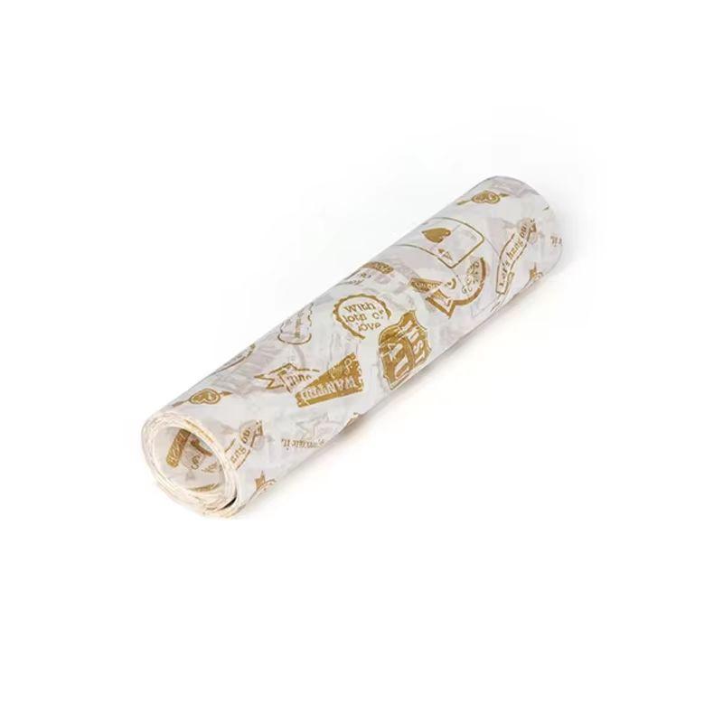 50Pcs Wax Paper Food Wrapping Paper Greaseproof Baking Soap Packaging Paper Sandwich Hamburger Food Candy Greaseproof Wax Paper