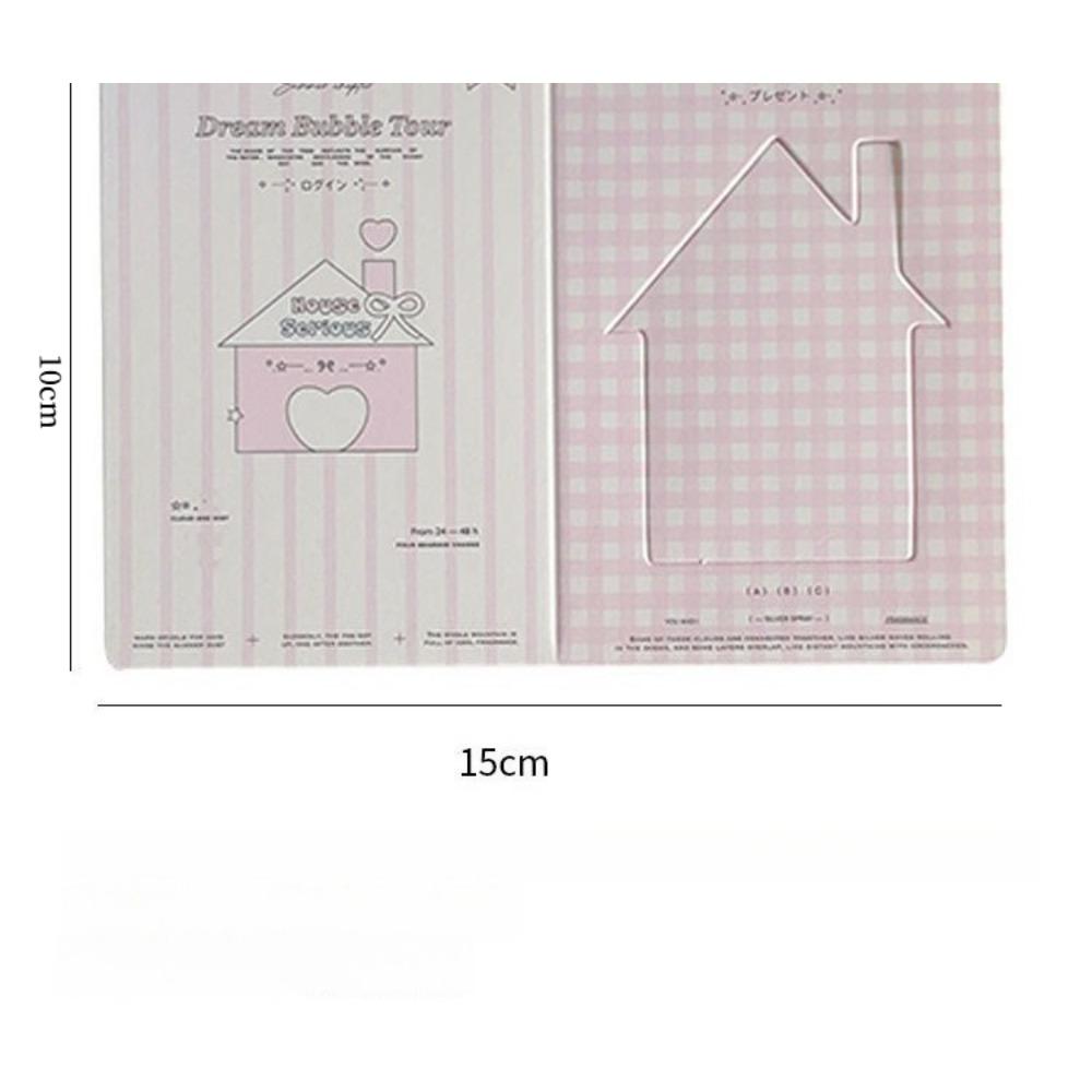 10PCS Ins Hollow Folding Card Photo Frame Protection Packaging Material Decoration Folding DIY Message Greeting Card Card