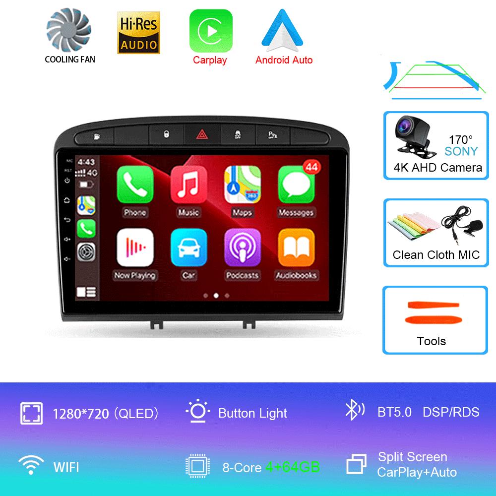 Android 14 Car Radio For Peugeot 408 2012 - 2020 Peugeot 308 T7 2007 - 2015 Multimedia Video Player Stereo Navigation GPS