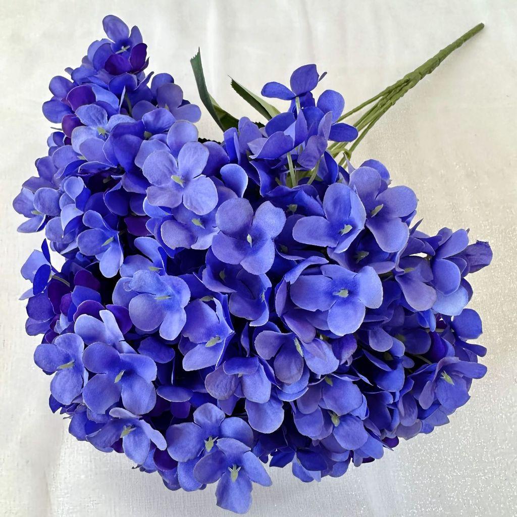 Hydrangea Flower Bouquet With Embroidered Ball Handles For Wedding And Hotel Decor