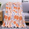 Orange Citrus Cartoon Anime Print Flannel Blanket Soft Warm Throw for Kids Bedroom Sofa Bed Christmas Office Car