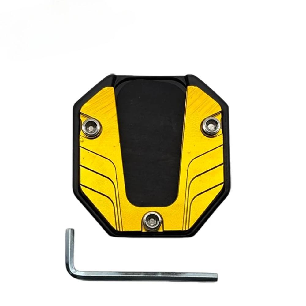 Universal Motorcycle Kickstand Extender - Anti-Slip Side Stand Extension Pad with Enlarged Base, Scooter Bike Support Plate
